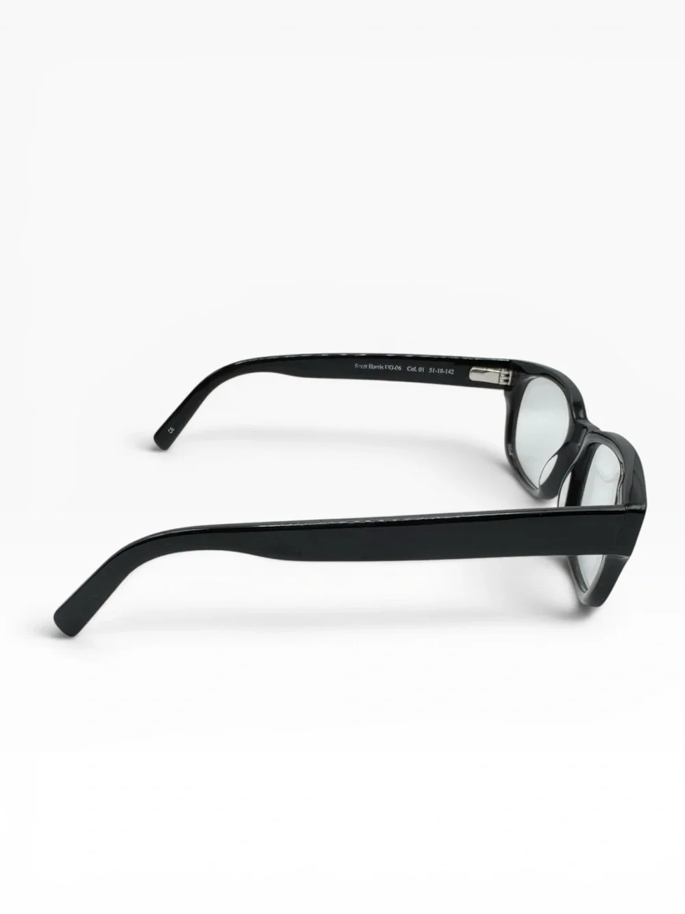 Scott Harris Underground Europa UG-06 Black Acetate Eyeglass Frames 51-18-142